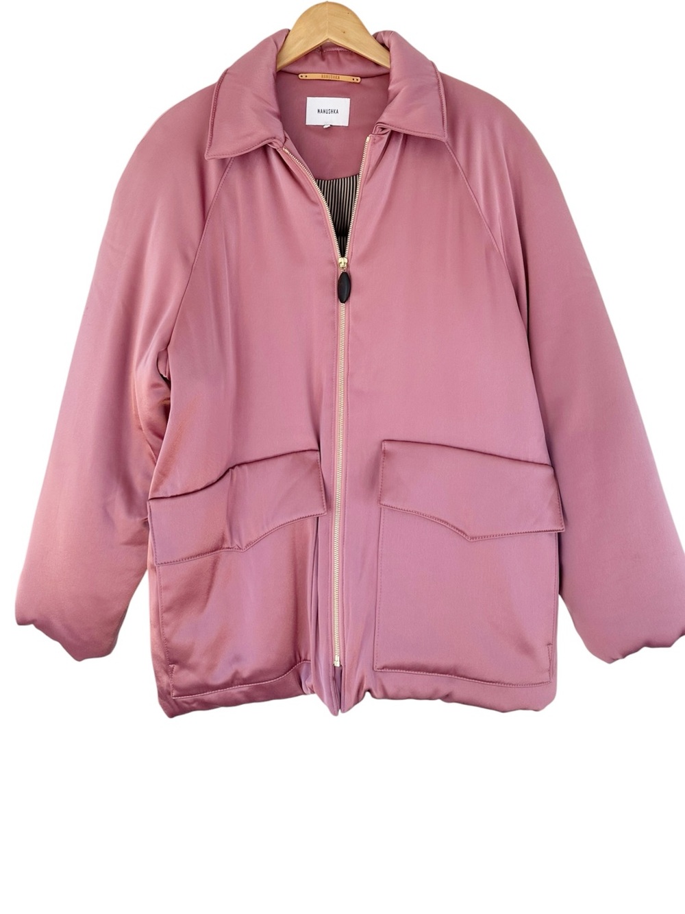 Nanushka • Sompa Satin Puffer Jacket